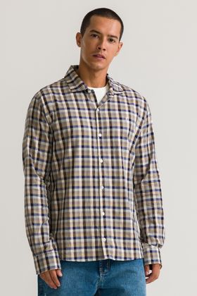 CAMISA CASUAL MANGA LONGA ADULTO BOXER XADREZ