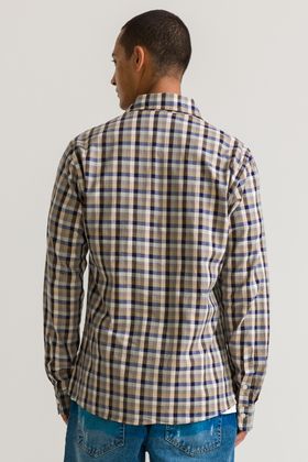 CAMISA CASUAL MANGA LONGA ADULTO BOXER XADREZ