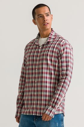 CAMISA CASUAL MANGA LONGA ADULTO BOXER XADREZ