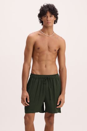SHORT VOLEY DIFERENCIADO LOCALIZAR  VERDE MILITAR
