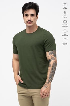CAMISA DIFERENCIADA ADULTO ELASTIC VERDE MILITAR
