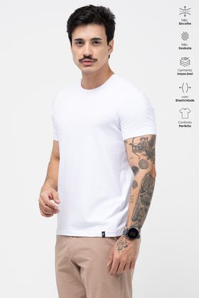 CAMISA DIFERENCIADA ADULTO ELASTIC BRANCO