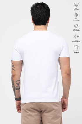 CAMISA DIFERENCIADA ADULTO ELASTIC BRANCO