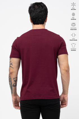 CAMISA DIFERENCIADA ADULTO ELASTIC VINHO