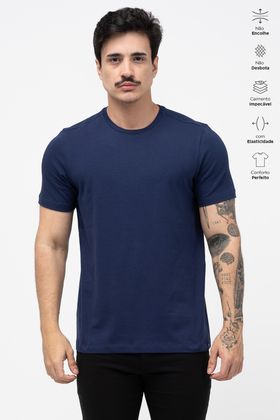 CAMISA DIFERENCIADA ADULTO ELASTIC MARINHO