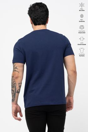 CAMISA DIFERENCIADA ADULTO ELASTIC MARINHO