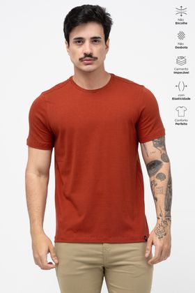 CAMISA DIFERENCIADA ADULTO ELASTIC TELHA PICANTE.