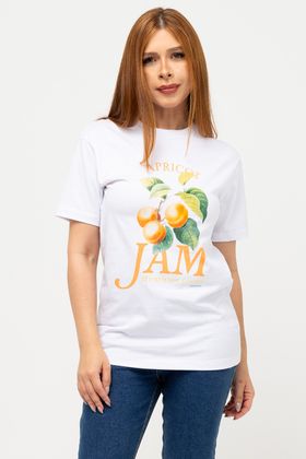 T-SHIRT FEMININA APRICOT