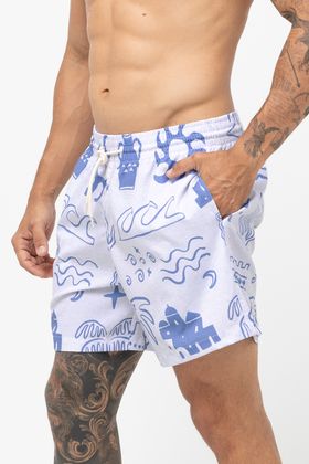SHORT VOLEY SUBLIMADO ADULTO SANTORINI