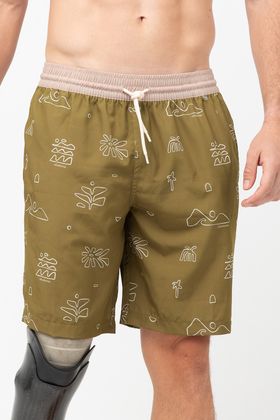 SHORT LONGO SUBLIMADO ADULTO TROPICAL DOOPLES