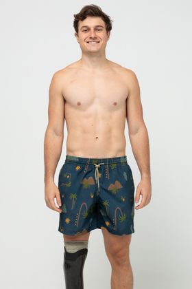 SHORT VOLLEY SUBLIMADO ADULTO TROPICAL SURREAL