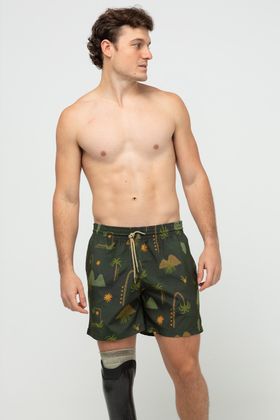 SHORT VOLLEY SUBLIMADO ADULTO TROPICAL SURREAL