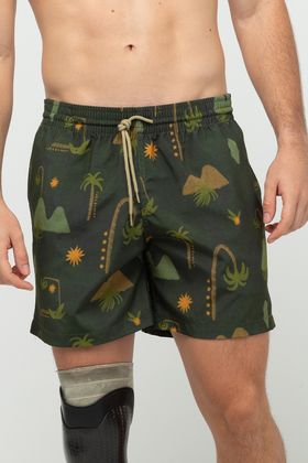 SHORT VOLLEY SUBLIMADO ADULTO TROPICAL SURREAL