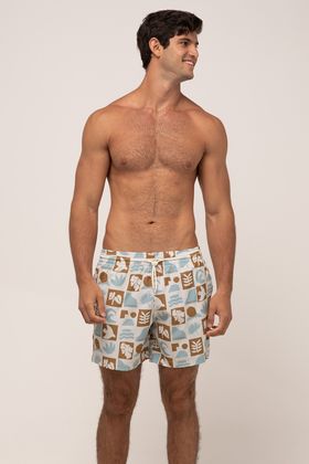 SHORT VOLLEY SUBLIMADO ADULTO SEPIA SUMMER