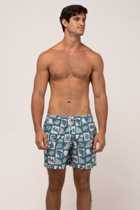 SHORT VOLLEY SUBLIMADO ADULTO SEPIA SUMMER