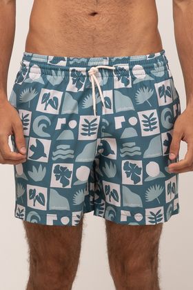 SHORT VOLLEY SUBLIMADO ADULTO SEPIA SUMMER